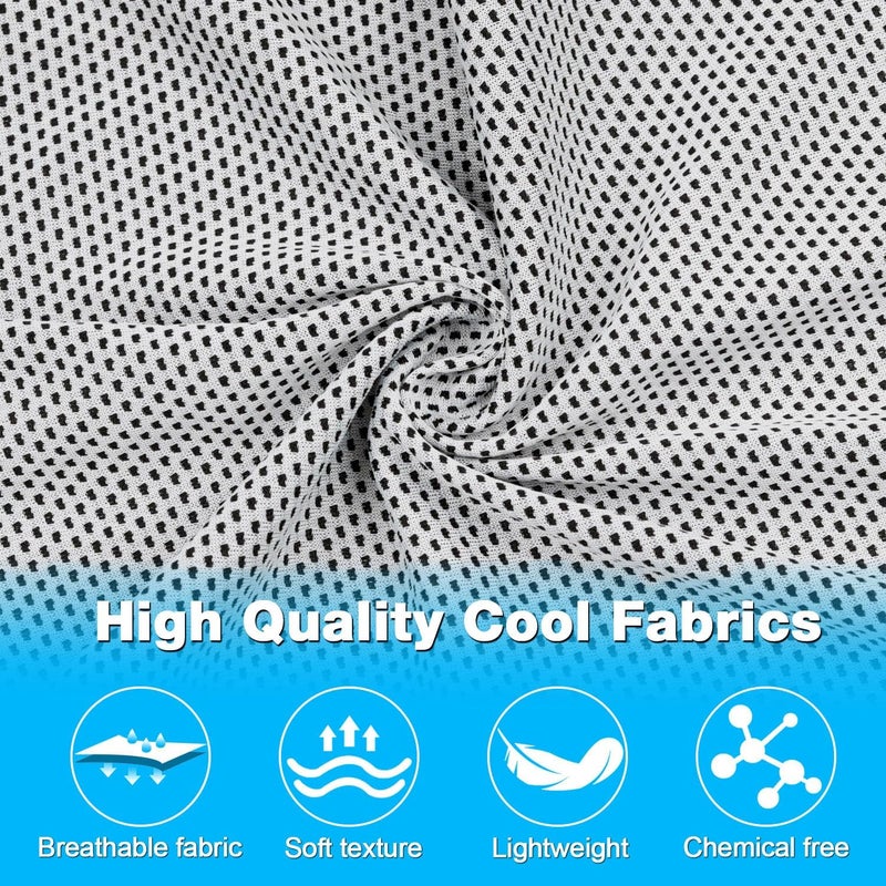 MENOLY 30 Packs Cooling Towels Bulk Cooling Towels for Neck and Face Gym Workout Cooling Neck Rags for Sports Yoga Soft Microfiber Breathable Sweat Rags for Hiking Running Fitness-Gray - Image 3
